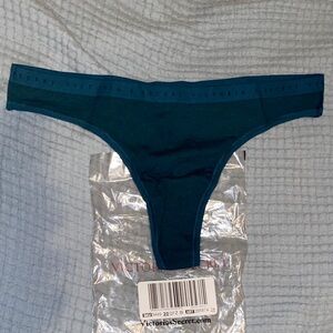 Victoria's Secret Dark Teal Cotton Thong